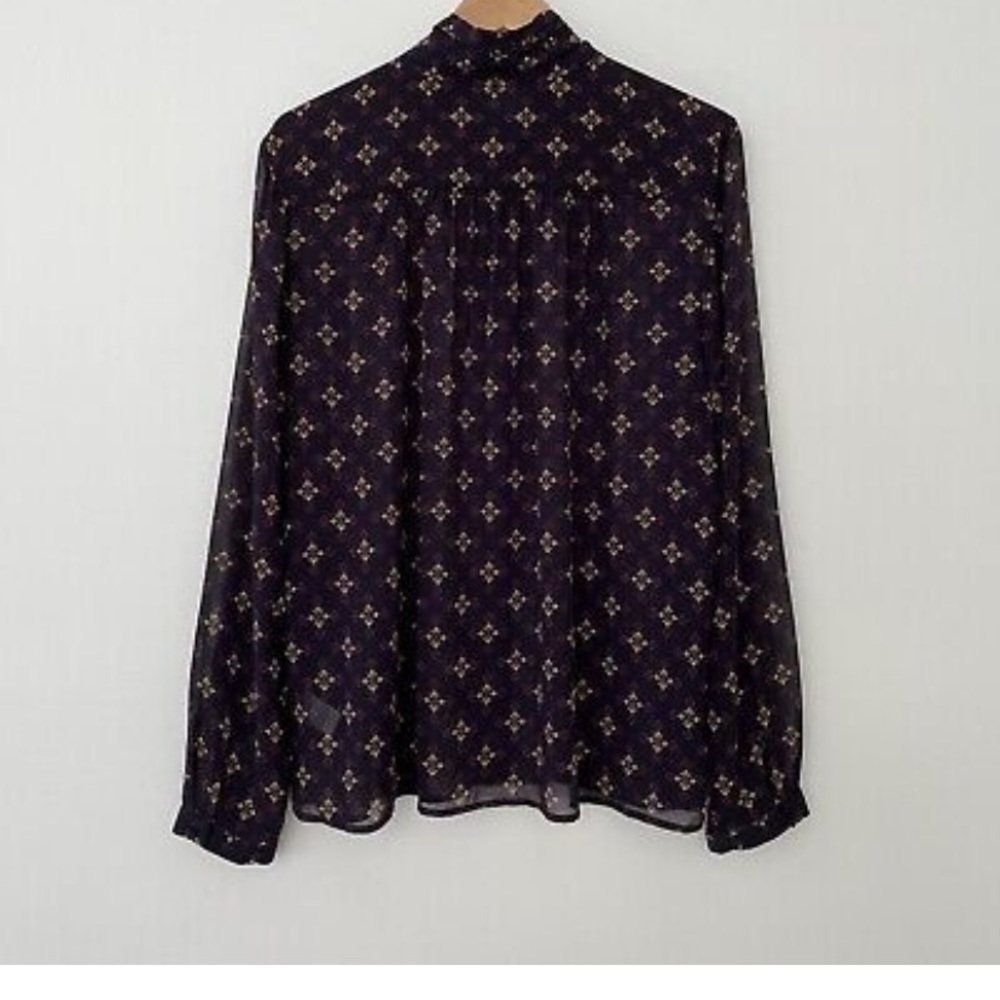 Pendleton Patterned Floral Sheer Button Up - image 3